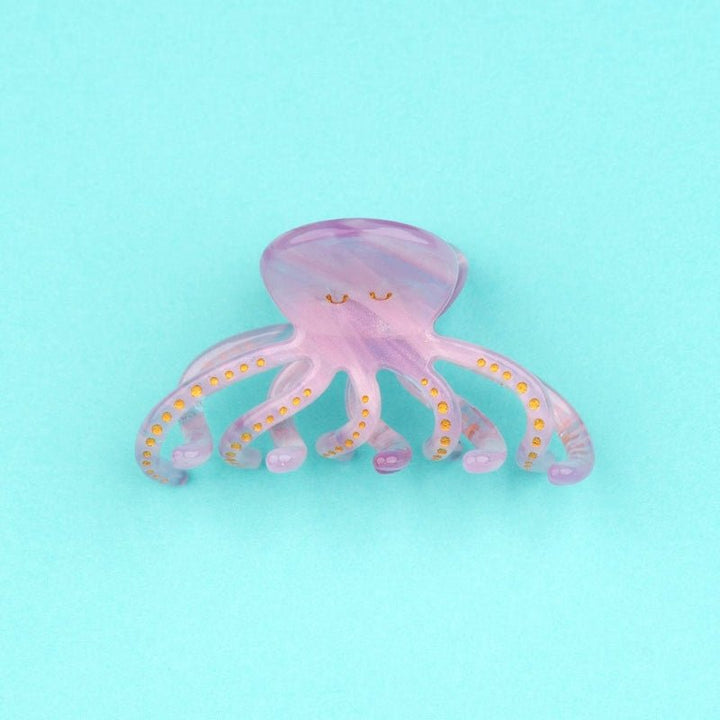 Coucou Suzette Octopus Mini Hair Claw - Produktbild türkiser Hintergrund