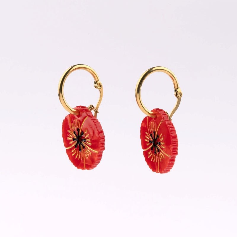 Coucou Suzette Poppies Earrings - Details