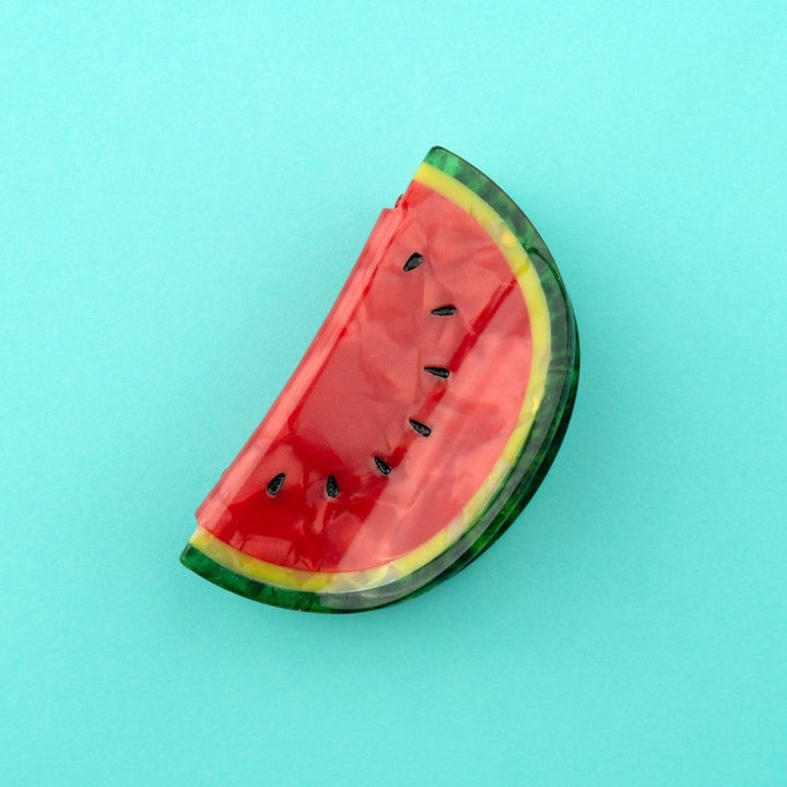 Coucou Suzette Watermelon Hair Claw - Produktbild türkiser Hintergrund