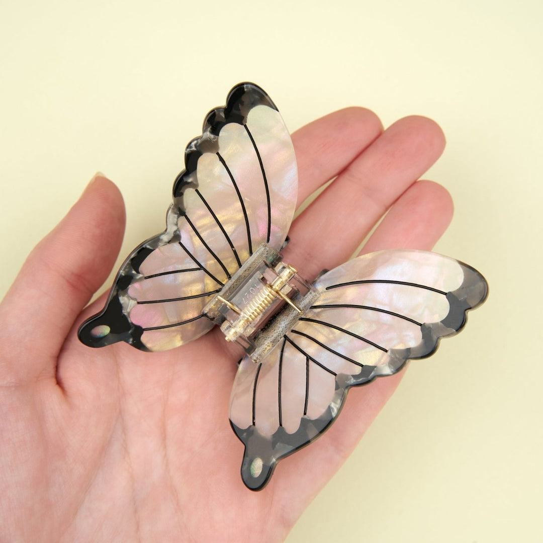 White Butterfly Hair Claw - Blanda Beauty