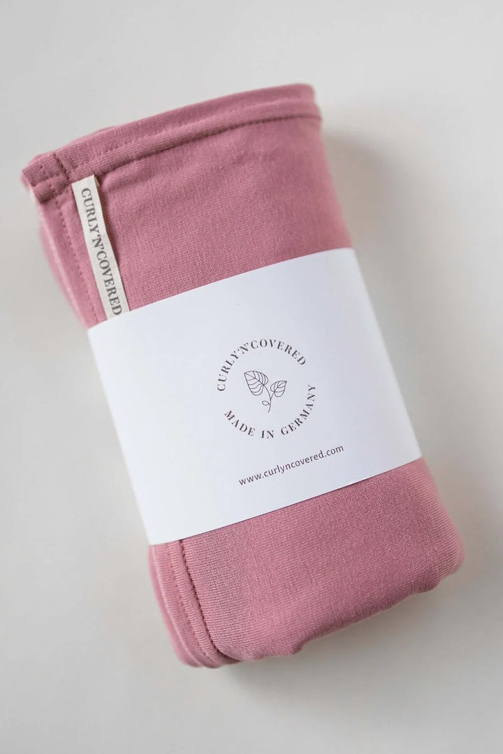 Rosa Bambus Haar Handtuch von Curly'N'Covered für lockiges Haar