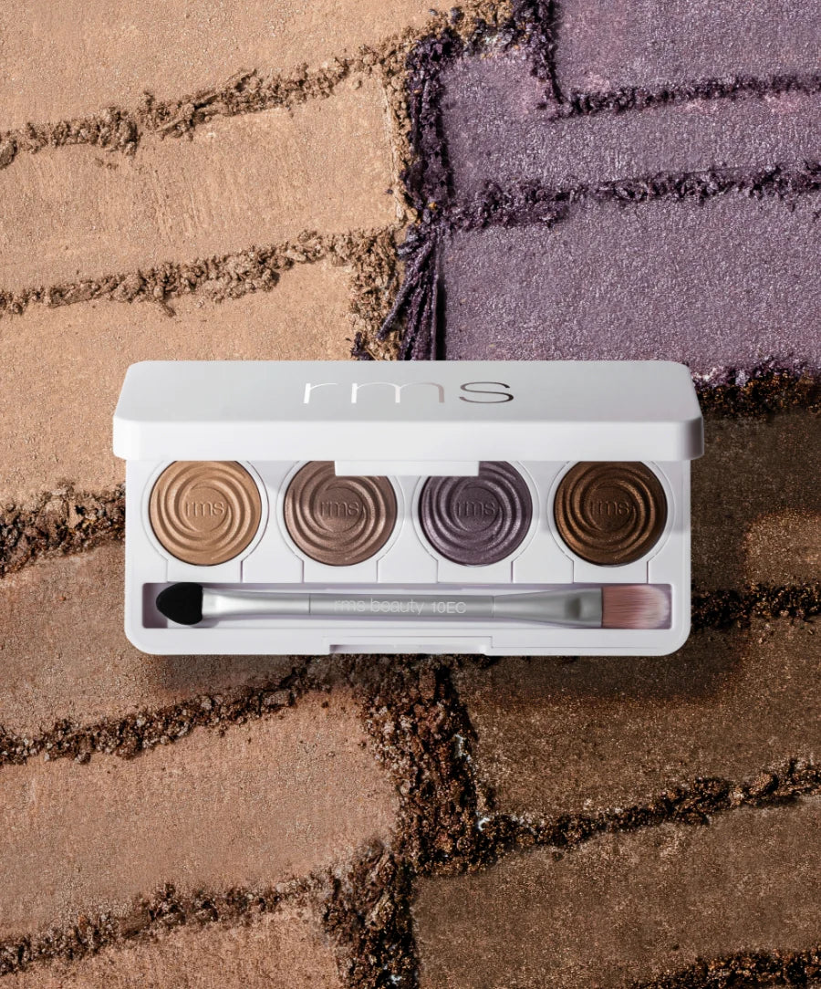 Rebel Glow Lifestyle: RMS Beauty ReDimension Hydra Eyes Quartet Rebel Glow - Lifestyle-Aufnahme der Lidschatten-Palette