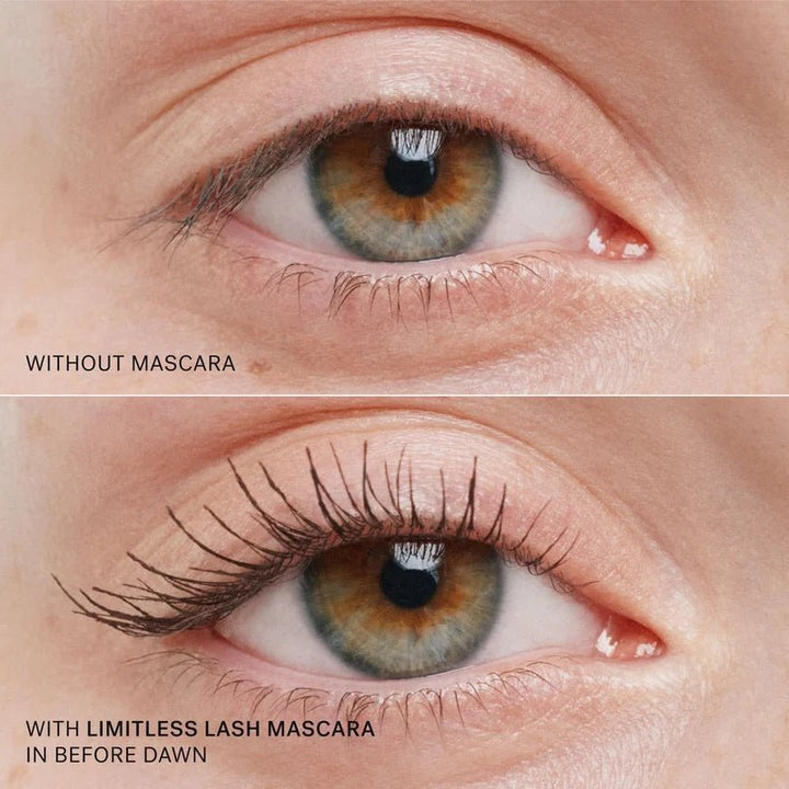  Ilia Limitless Lash Mascara Rich Brown - Vorher Nachher