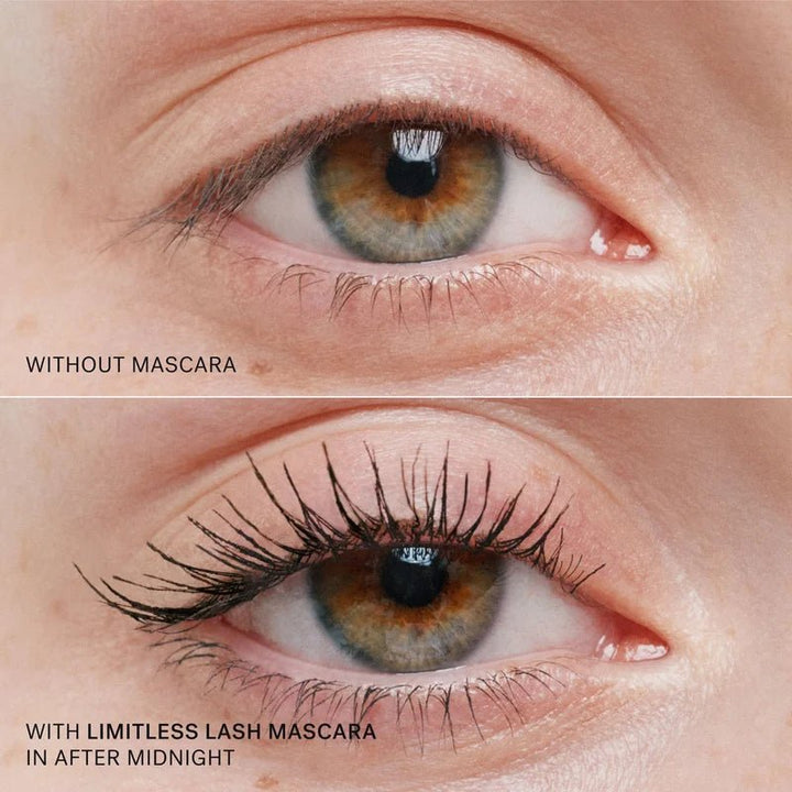 Limitless Lash Mascara Soft Black - Vorher Nachher Vergleich