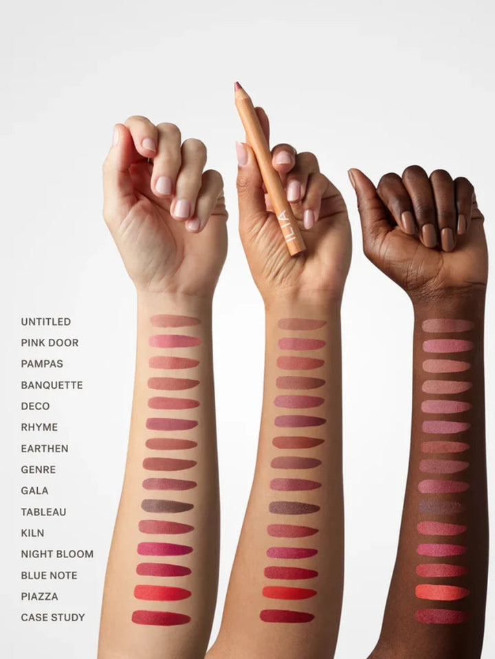 Ilia Lip Sketch Arm Swatches