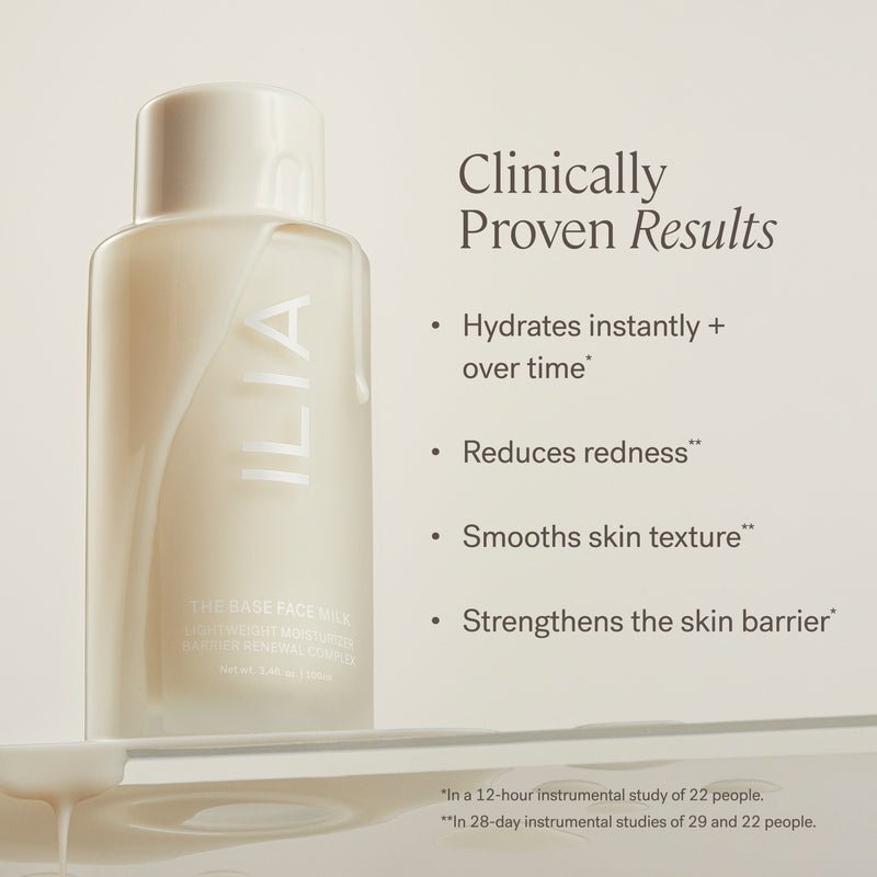 Ilia Beauty The Base Face Milk - results