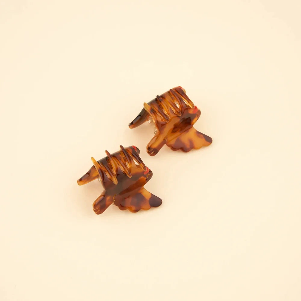 Rückseite der Bird Mini Hair Claws mit Zähnen aus Cellulose-Acetat