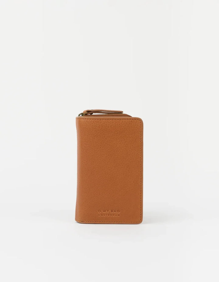 O My Bag Jett Wallet Wild Oak – Rückansicht des braunen Lederportemonnaies