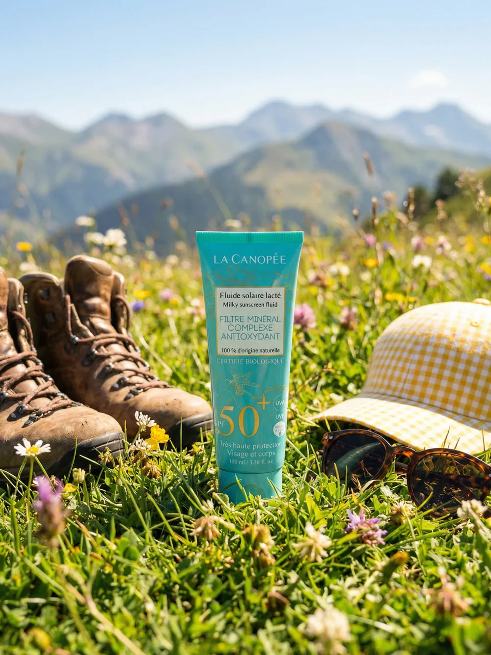 La Canopée Fluide Solaire Lacté SPF50+ Sonnenfluid - auch für Bergwandern