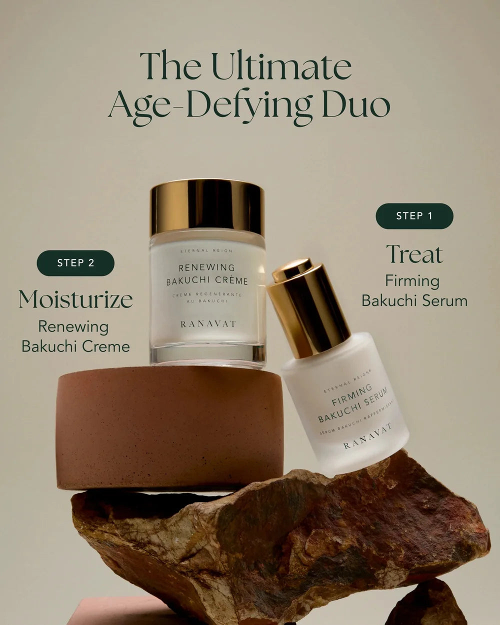 Ranavat Firming Bakuchi Serum und Renewing Bakuchi Crème als Anti-Aging Pflegeritual