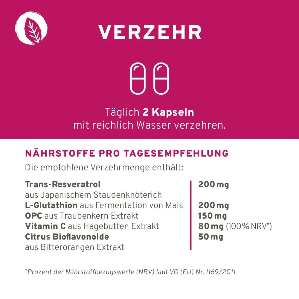 Verzehrempfehlung für InnoNature Antioxidantien Plus Kapseln
