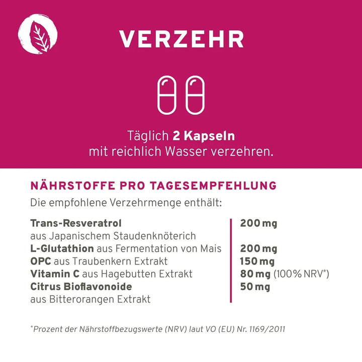 Verzehrempfehlung für InnoNature Antioxidantien Plus Kapseln