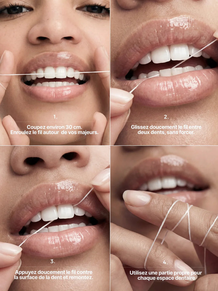 Micro-Infused Dental Floss von The Smilist - Anwendung