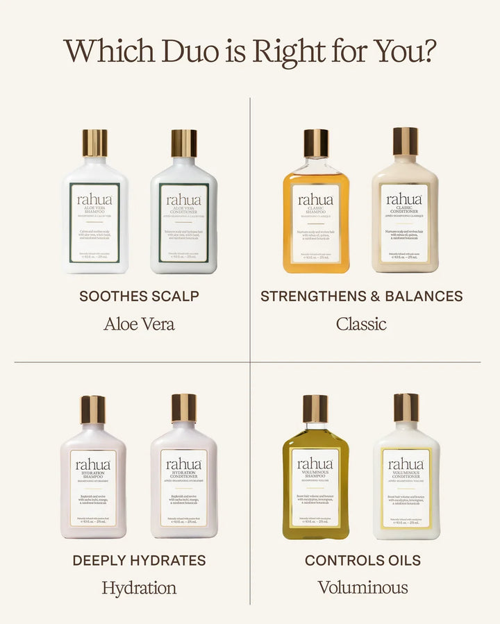 Rahua Shampoo und Conditioner Duos für verschiedene Haarbedürfnisse