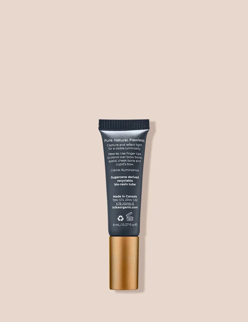 INIKA Organic Cream Illuminisor Pink Pearl - Rückseite