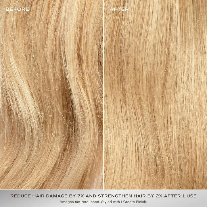 Innersense Repair Mask - Model blondiertes Haar Close-up