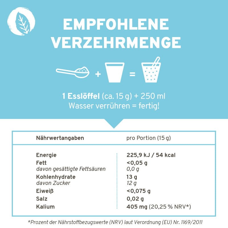 Innonature Kokoswasser Pulver - Verzehr