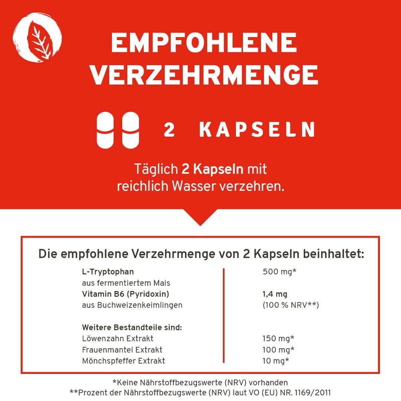 Innonature Menstru® Balance Kapseln - Verzehrmenge