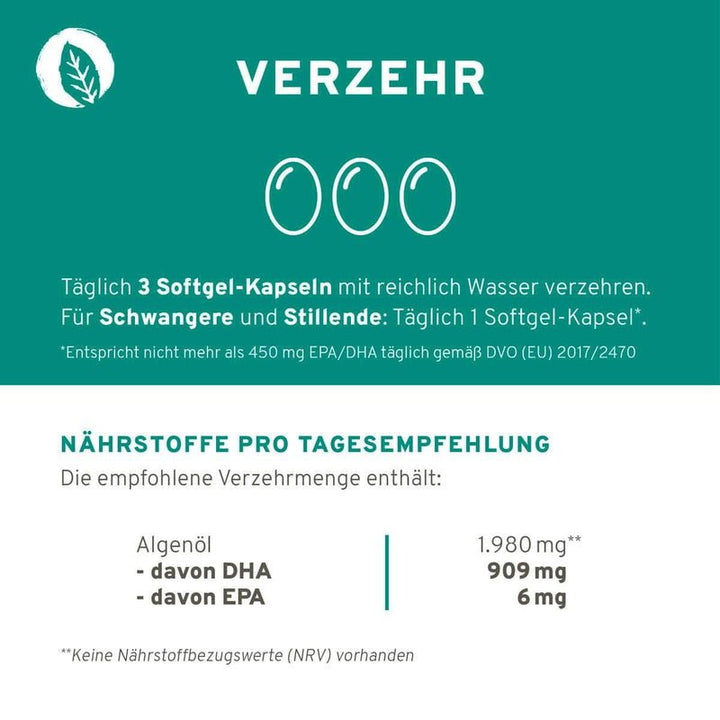 Innonature Omega 3 Softgel Kapseln - Verzehrempfehlung