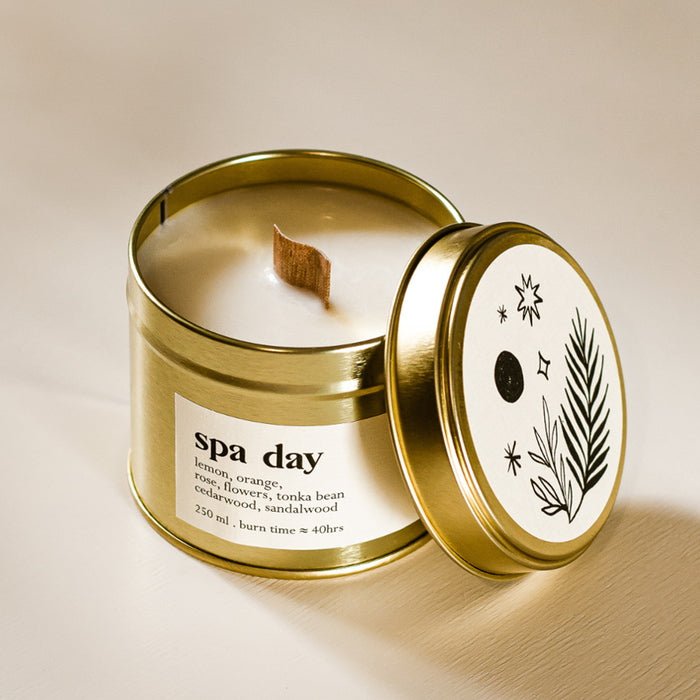 Spa Day Botanische Duftkerze Mit Holzdocht 250 ml