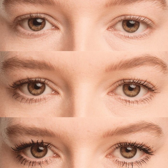Mádara Come Closer Infinite Lash Mascara before and after