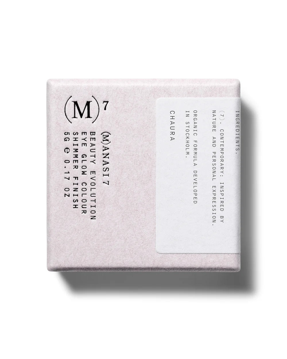 Verpackung von Manasi 7 Eye Glow Colour Chaura Creme-Lidschatten