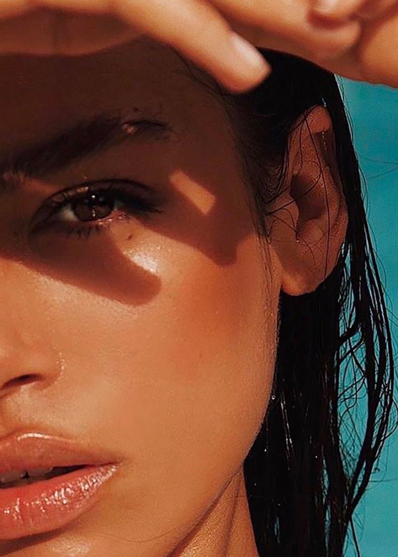 Crème Solaire Visage SPF 50+  - tanned face