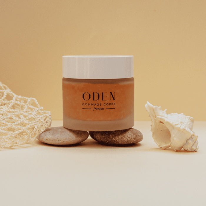 Oden Body Scrub mood with shells
