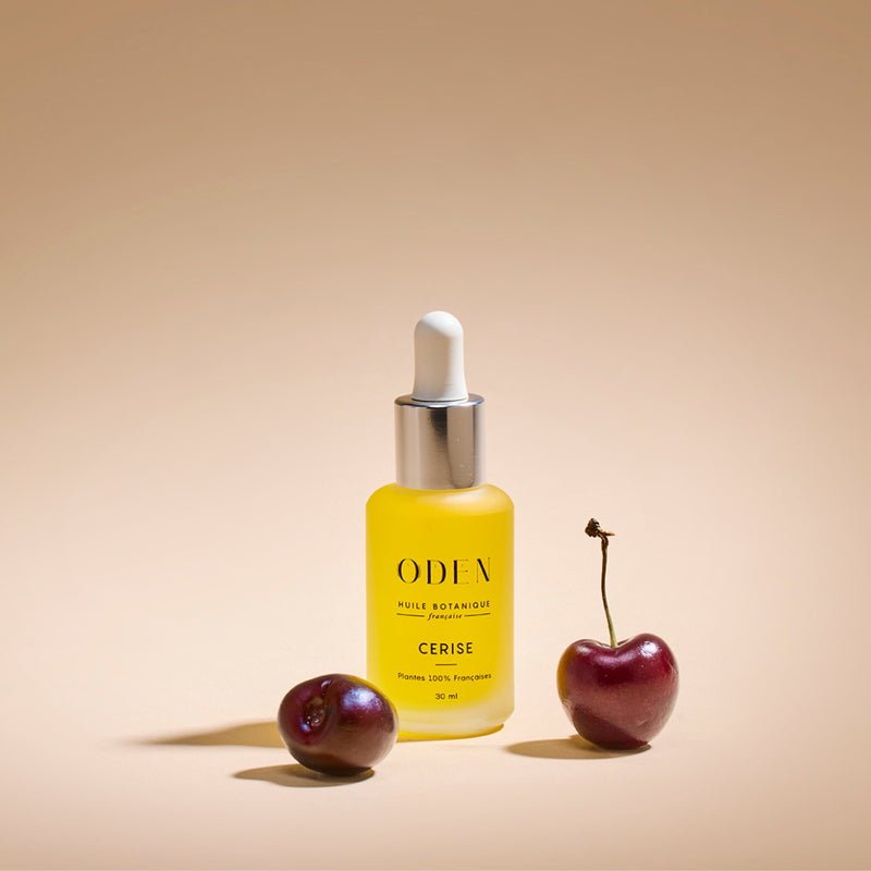 ODEN French Cherry Oil Flasche - Gesichtsöl mit Kirschkernöl, Vitamin E