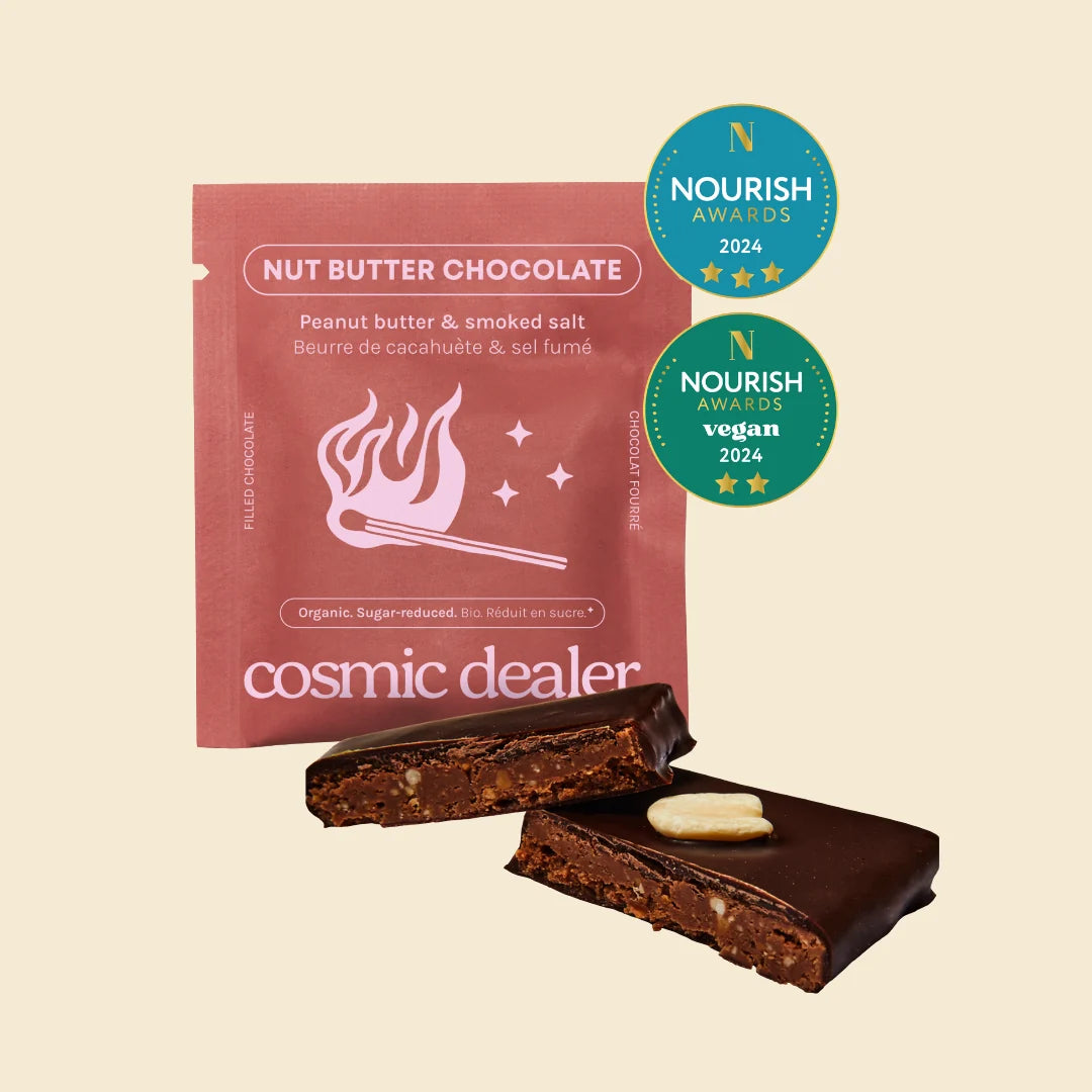 Cosmic Dealer Peanut Butter & Smoked Salt Chakra Chocolates mit Erdnussfüllung - Single