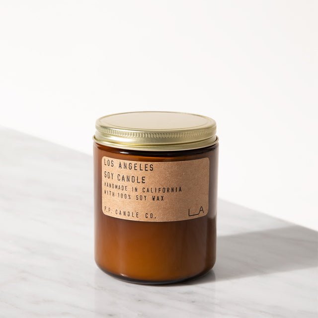 P.F. Candle Co. Los Angeles - on gray marble