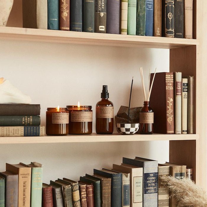 P.F. Candle Co. No. 04 Teakwood & Tobacco 204 g - Mood on shelf