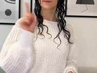 Curly'N'Covered Bambus Haar Handtuch beim Plopping - im Video