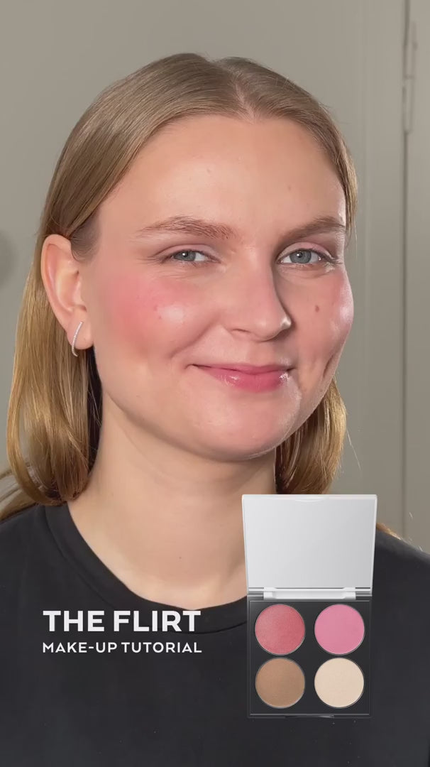 Video-Vorschau mit Model und UND GRETEL Face Palette The Flirt für einen frischen, soften Look