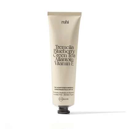 Ruhi The Adaptogen Mineral Sunscreen Face SPF 50 - Freisteller Tube