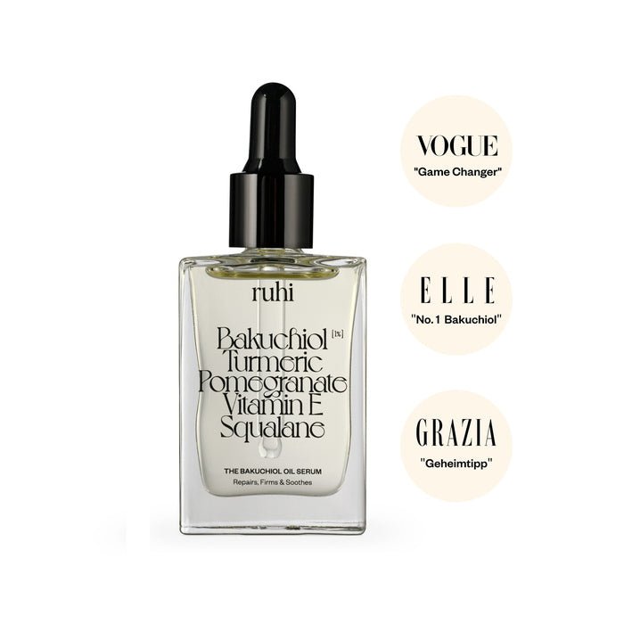 Ruhi Bakuchiol Serum 1% – Bio Retinol Alternative vegan in Glasflasche