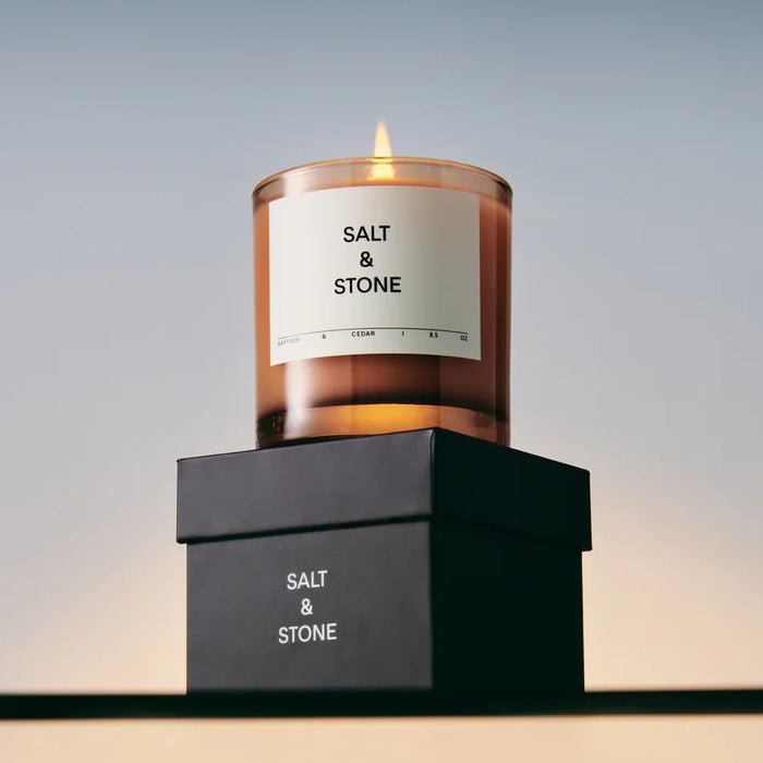 Salt & Stone Candle - burning candle