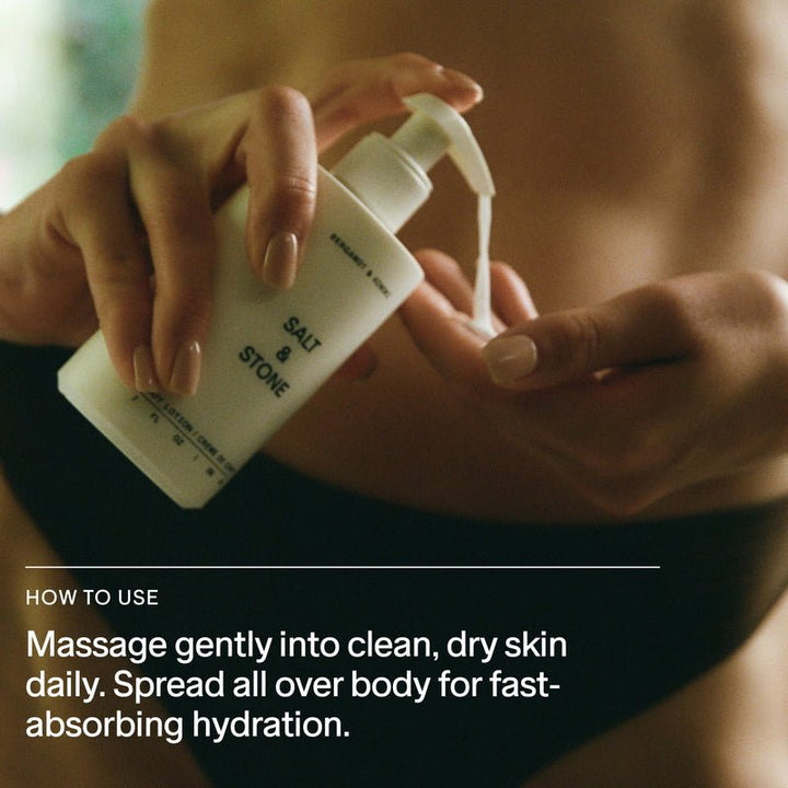 Salt & Stone Body Lotion Bergamot & Hinoki - How to use