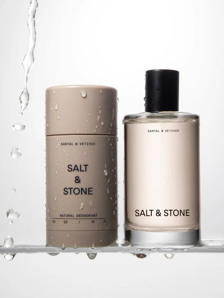 Salt & Stone Body Mist Santal & Vetiver mit Deodorant - Abgestimmte Pflegeserie für langanhaltende Frische