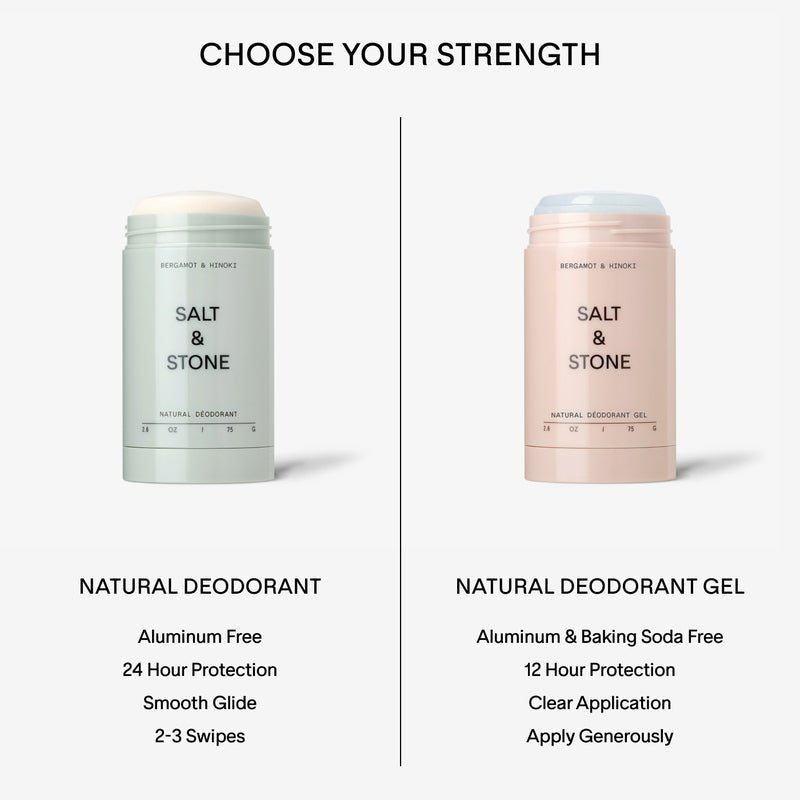 Salt & Stone Natural Deodorant Extra Strength Black Rose & Oud or Gel?