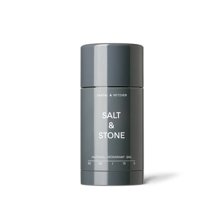Salt & Stone natürliches Deo Gel ohne Aluminium für sensible Haut Santal Vetiver 75g