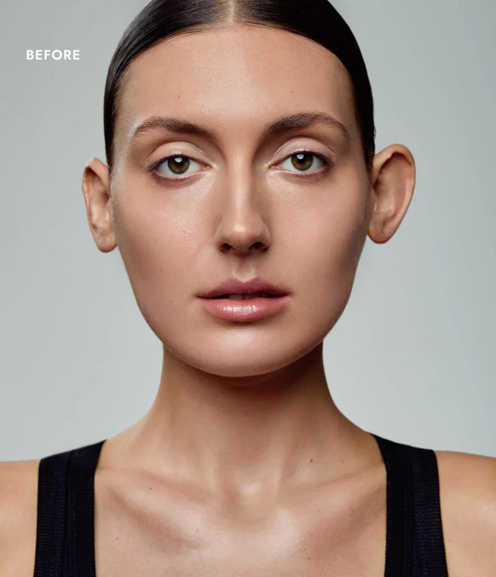 Und Gretel Brun Tanning Drops - Model vor der Anwendung