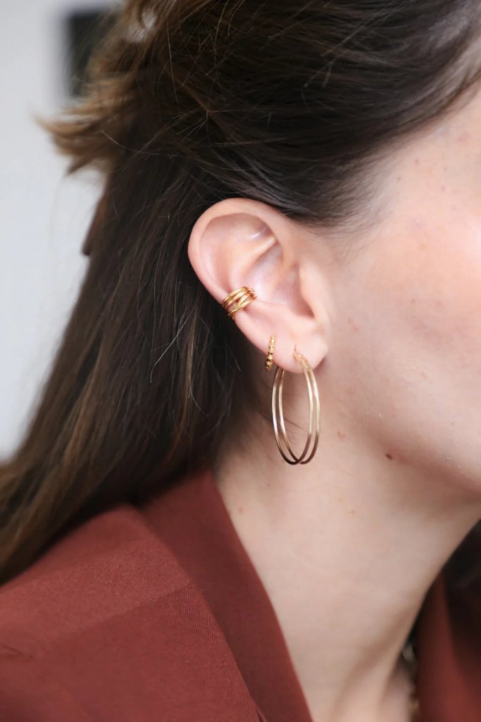 Waekura Clara Earrings - Model Close-up
