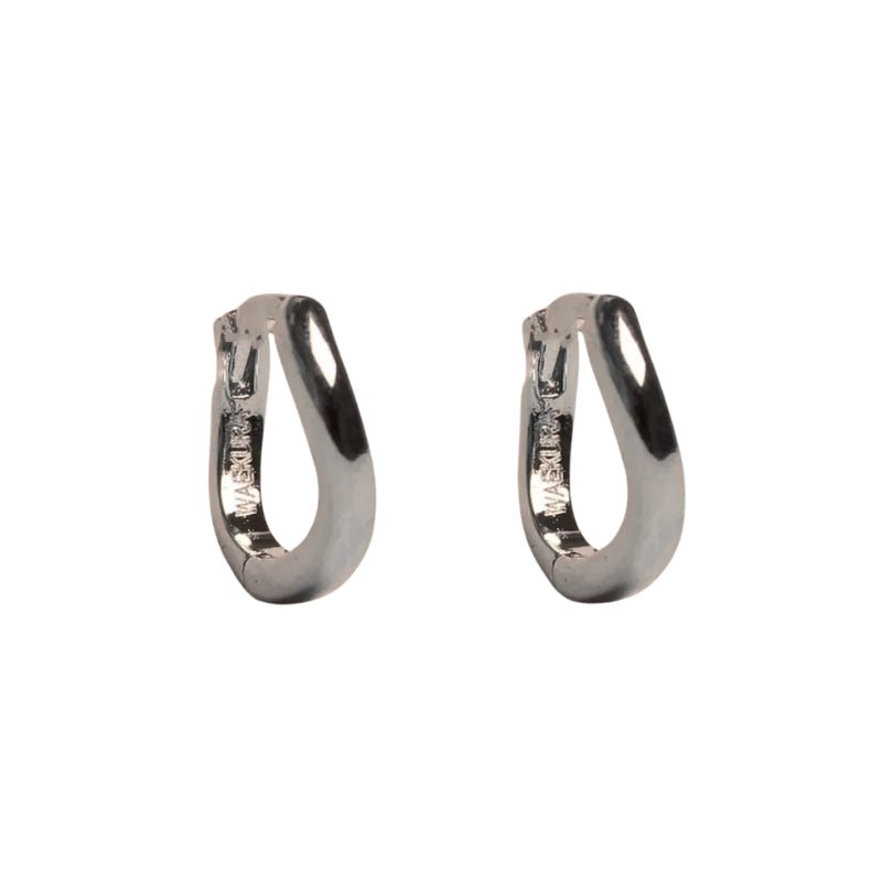 Waekura Mini Twist Creoles Palladium - Freisteller