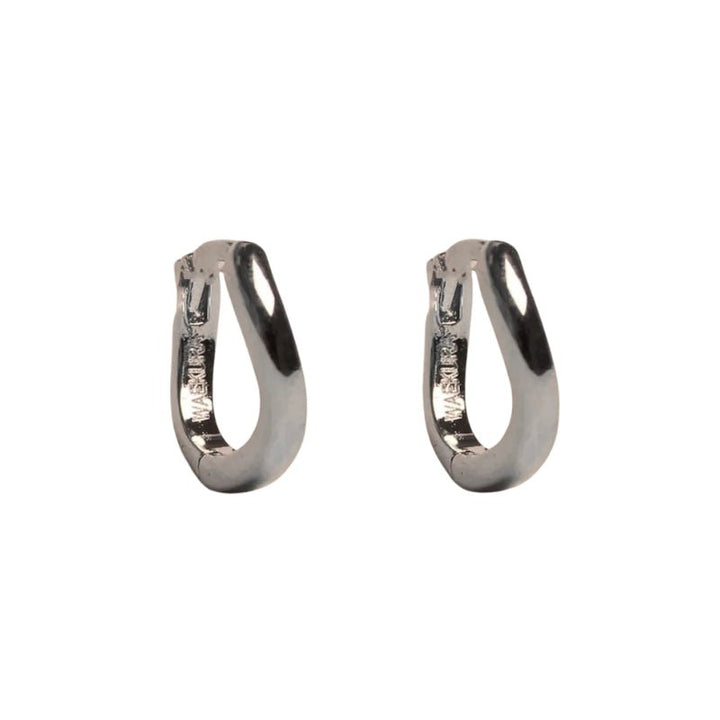 Waekura Mini Twist Creoles Palladium - Freisteller