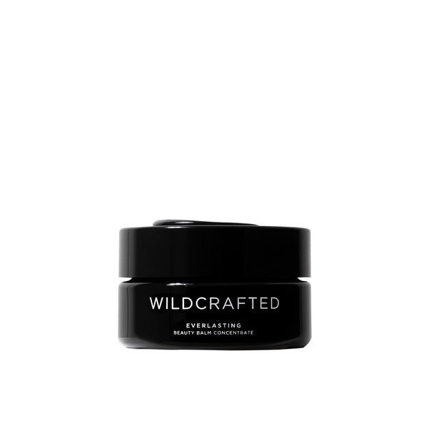 Wildcrafted Organics Everlasting Beauty Balm Concentrate 50ml Tiegel auf weißem Hintergrund