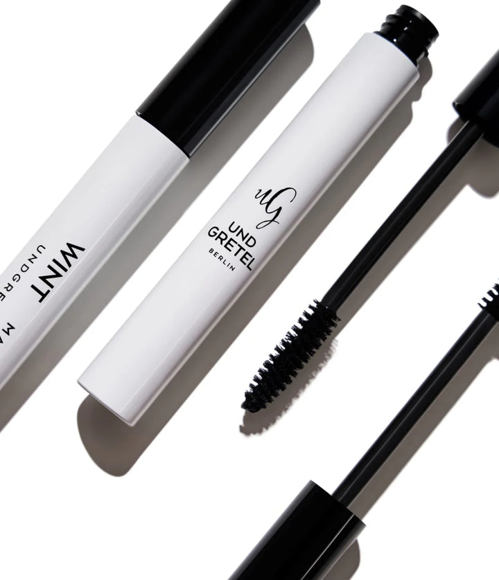 UND GRETEL WINT Mascara in mehreren Ansichten mit Flakon und Bürste